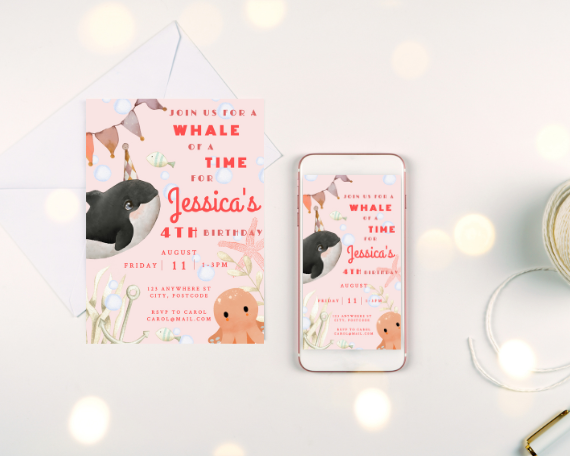 Whale of a Time Party Pack, Under The Sea Theme
