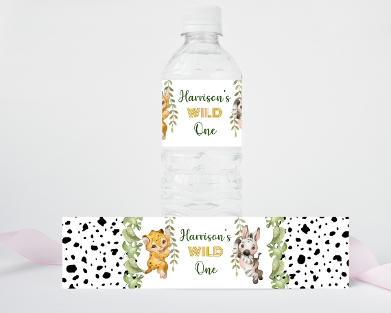 Wild One First Birthday Party Pack, Jungle Safari Animal Theme