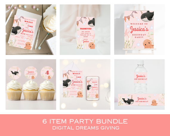Whale of a Time Party Pack, Under The Sea Theme