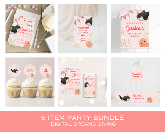 Whale of a Time Party Pack, Under The Sea Theme